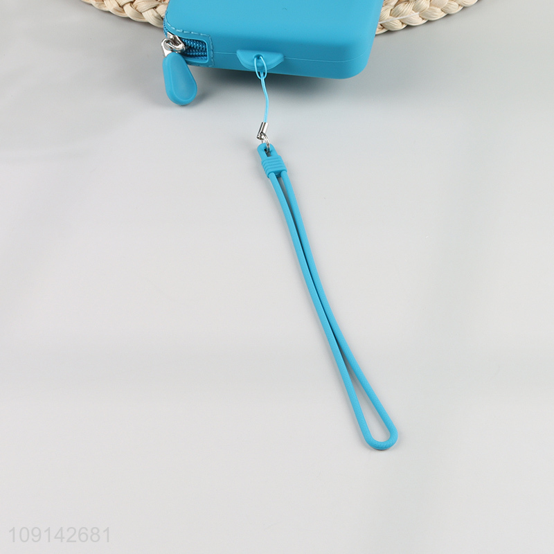 Most popular portable multicolor silicone simple wallet storage bag