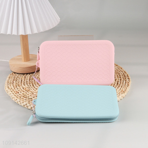China products multicolor silicone portable wallet with zipper