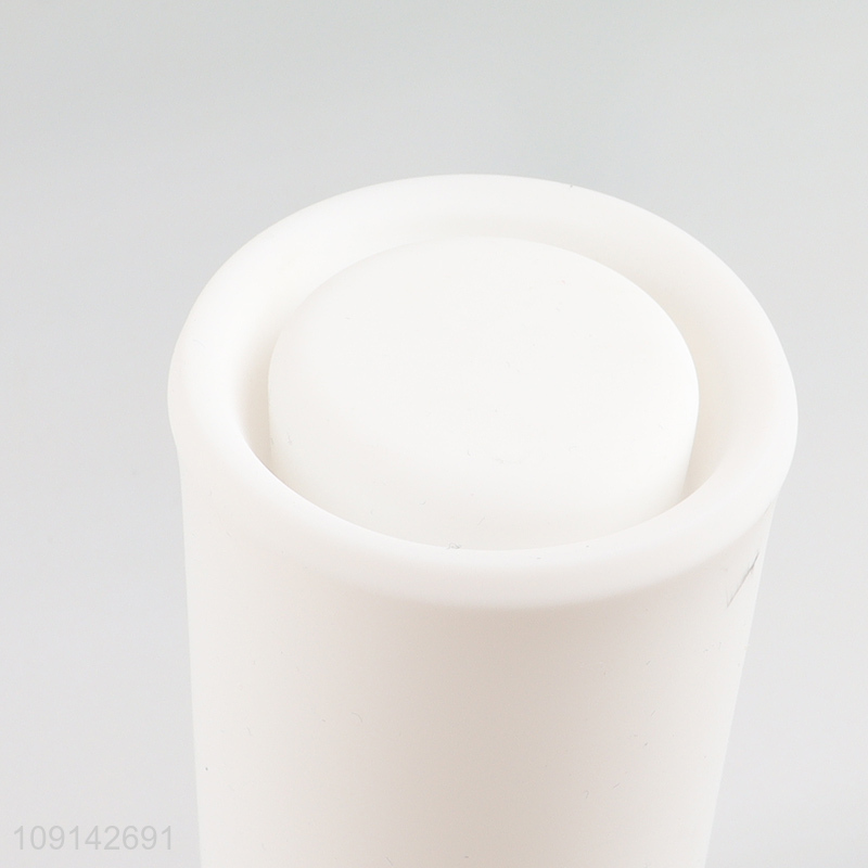 China factory cartoon panda shape silicone students pencil bag