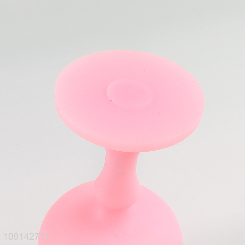Hot selling pink silicone goblet wine glasses champagne glasses