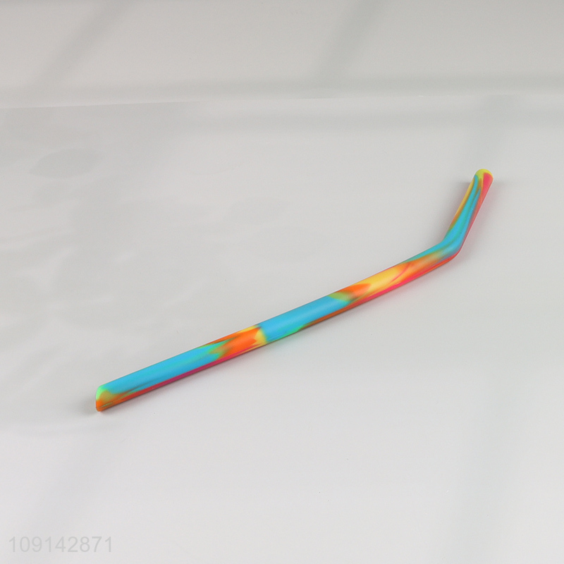 Best quality unbreakable silicone straw cup water cup with lid&handle