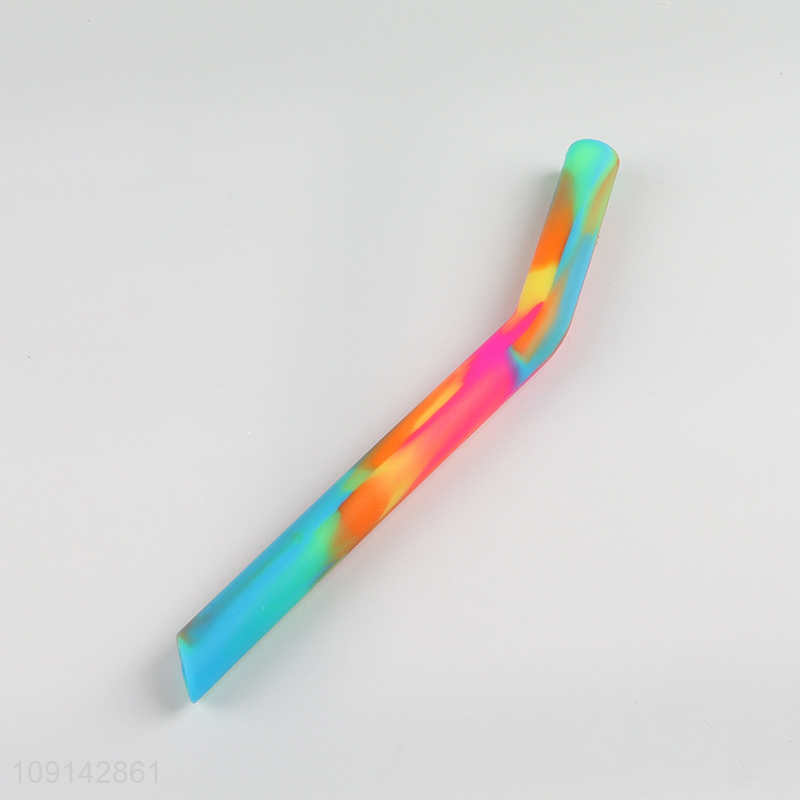 Factory direct sale colorful silicone water cup straw cup with lid