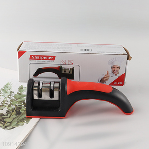 Factory Supply 2-Stage Manual Knife Sharpener for Polishing and Grinding