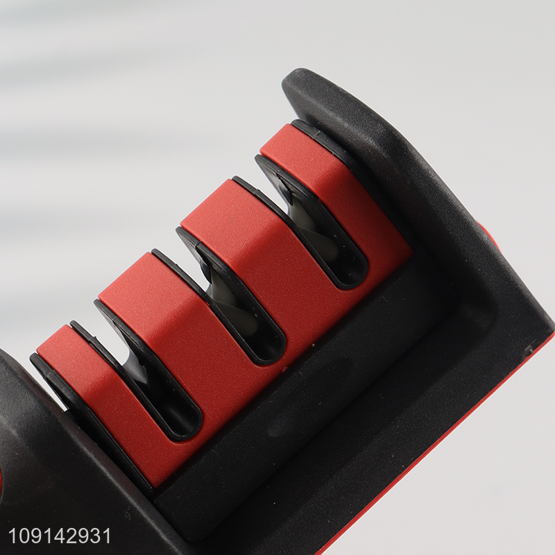 China Imports 3-Stage Professional Manual Knife Sharpener Kitchen Accessories