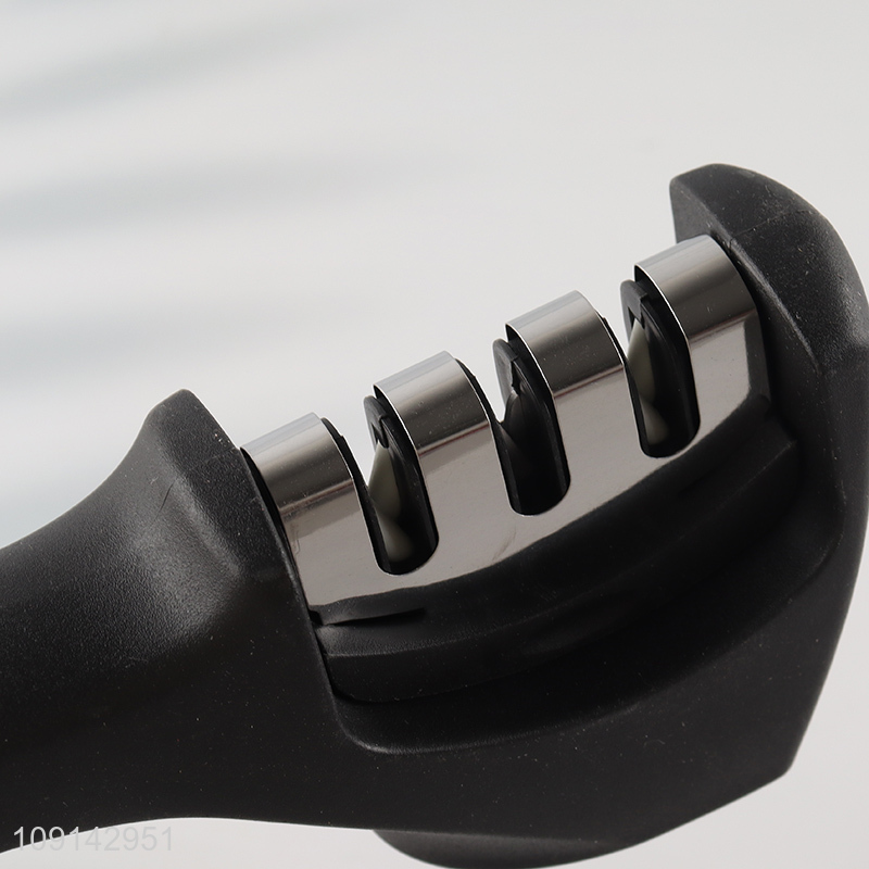 New Arrival Knife Sharpener 3-Stage Knife Sharpener for Steel Knives