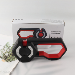 New Product 3-Stage Manual Knife Sharpener for Steel Knives & Scissors