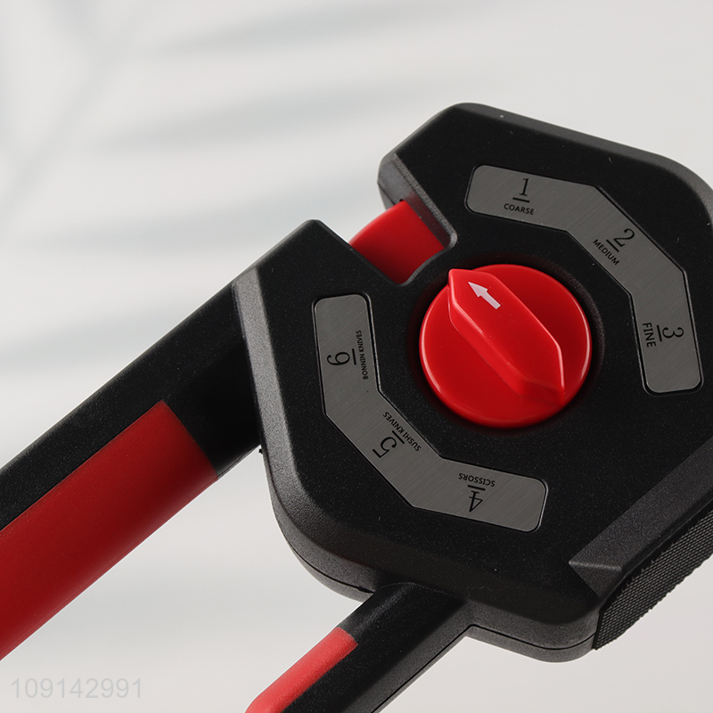 New Product 3-Stage Manual Knife Sharpener for Steel Knives & Scissors