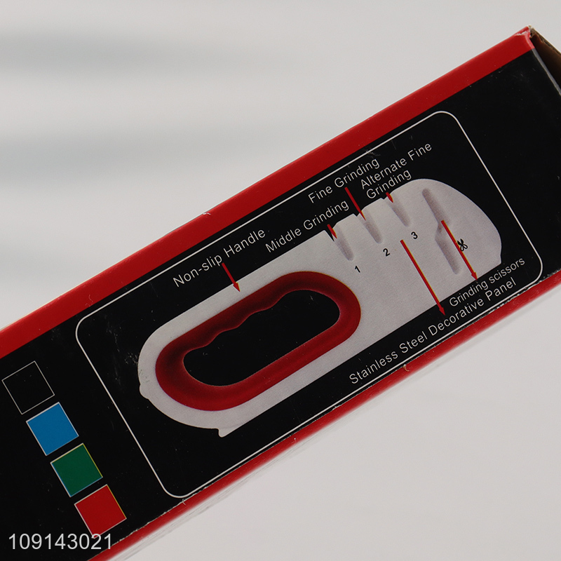 Factory Supply Knife Sharpener 4-Stage Knife Sharpener for Steel Knives