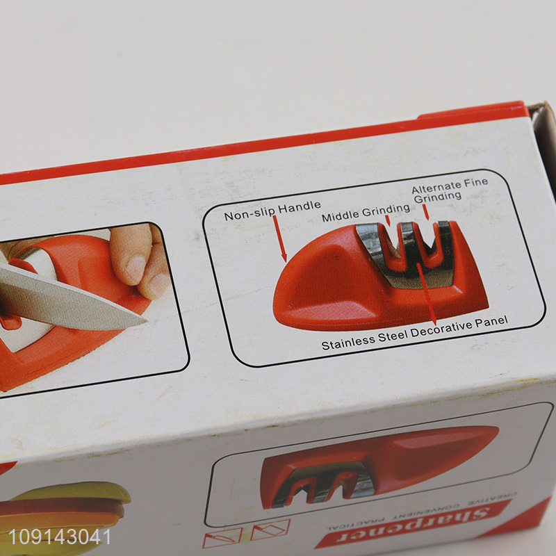 Good Quality 2-Stage Knife Sharpener Small Portable Knife Sharpener