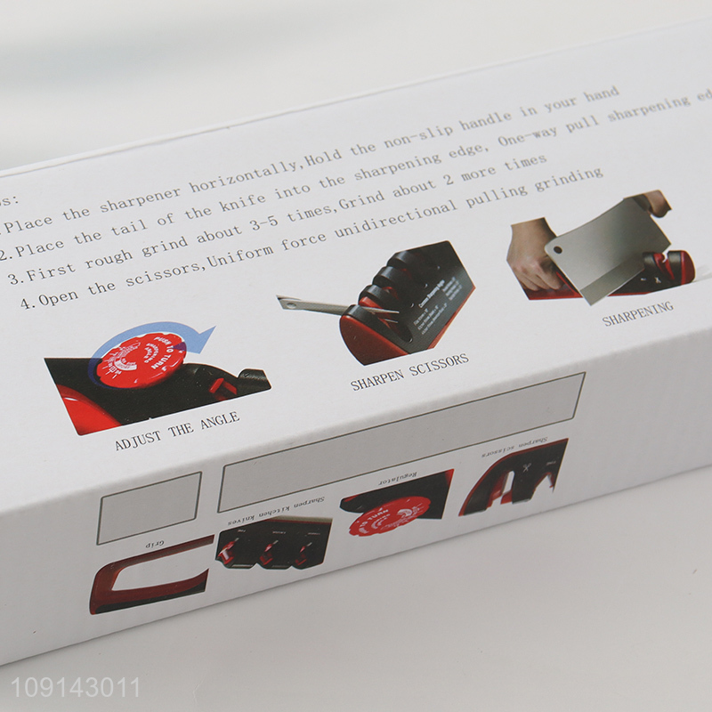 China Imports 3-Stage Manual Knife Sharpener for Polishing and Grinding