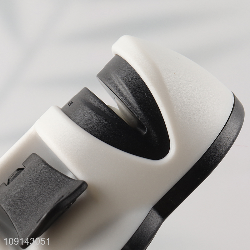 New Product 2-Stage Cute Knife Sharpener Suction Cup Knives Whetstone