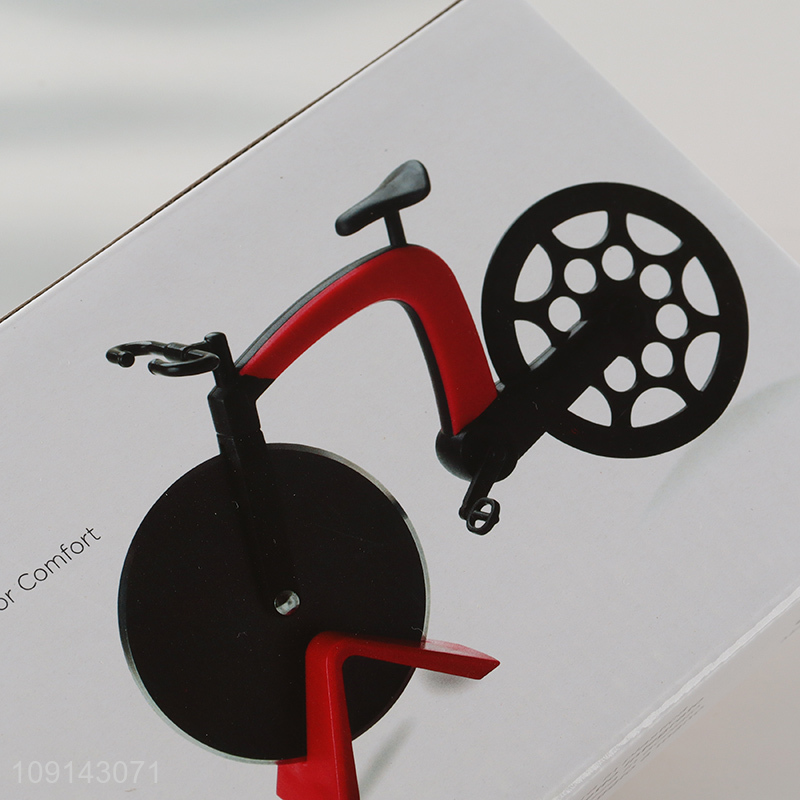 Online Wholesale Bicycle Pizza Cutter Wheel Bike Shaped Pizza Knife