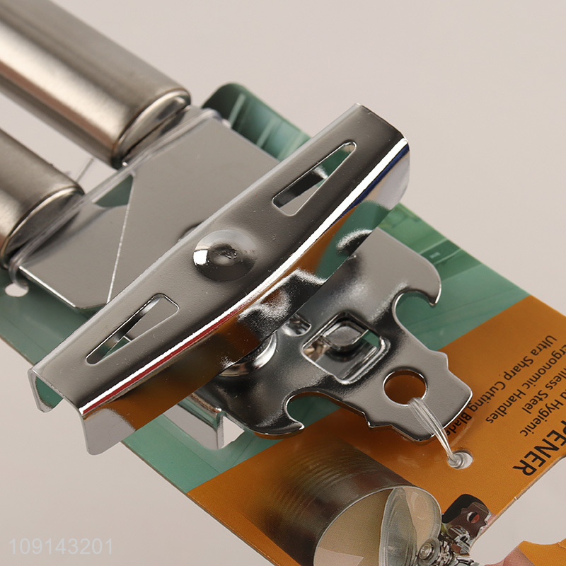 High Quality Manual Hand-Held Can Bottle Opener with Non-Slip Handle