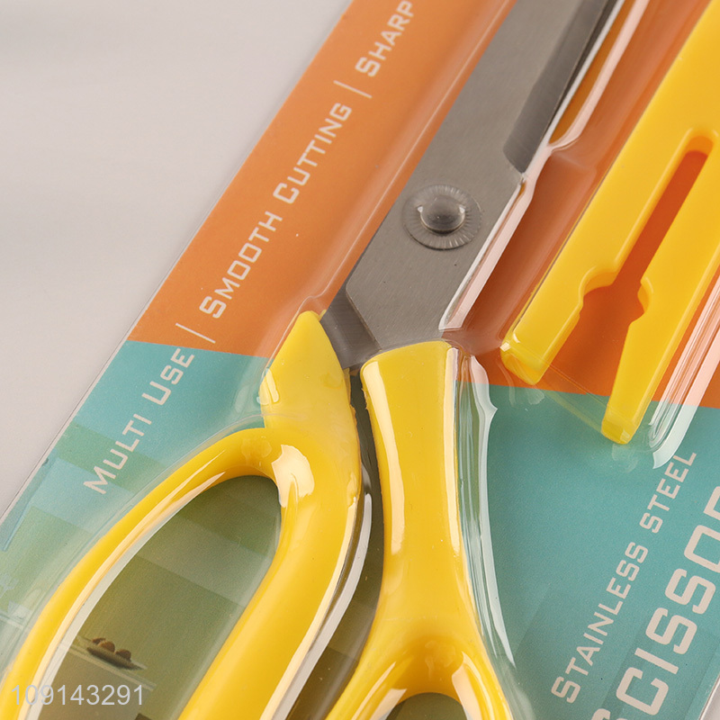 New Arrival Stainless Steel Office School Scissors with Protective Sheath