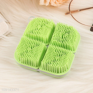 Popular products square combination bath brush massage shower brush
