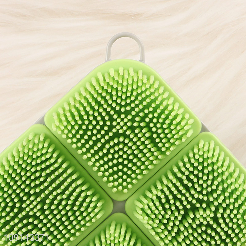 Popular products square combination bath brush massage shower brush