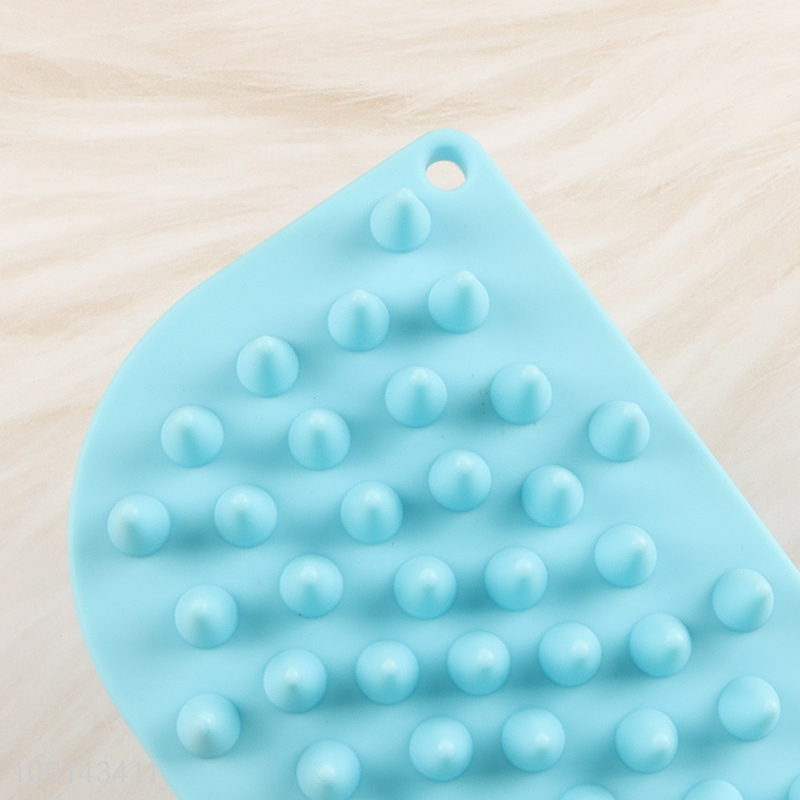 Top selling silicone 2in1 bath brush shower massage brush shampoo brush