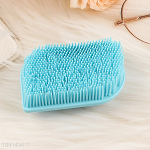 Top selling silicone 2in1 bath brush shower massage brush shampoo brush