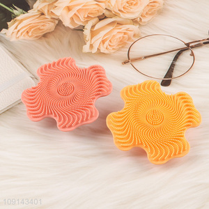 Yiwu market multicolor household silicone bath brush shower massage brush