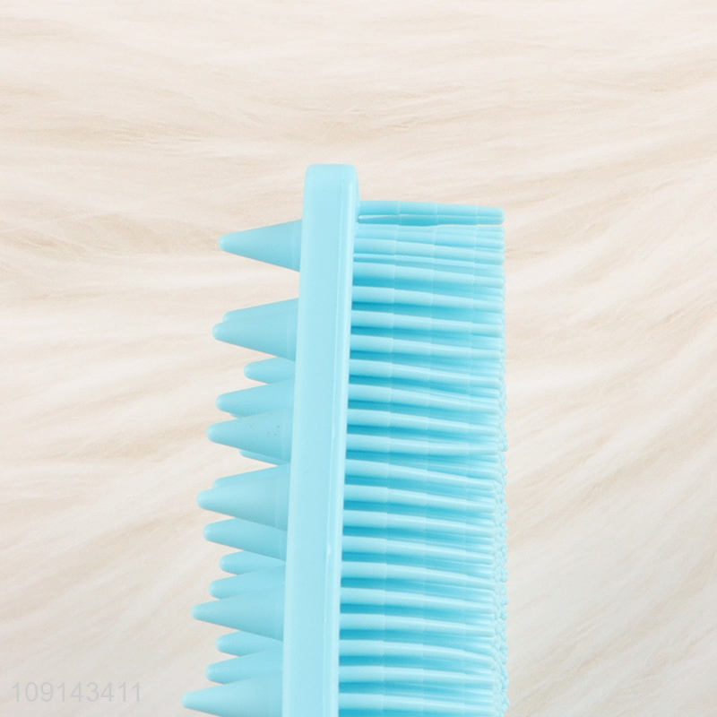 Top selling silicone 2in1 bath brush shower massage brush shampoo brush