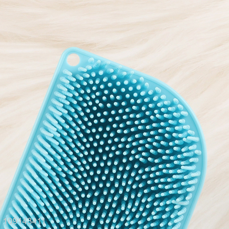 Top selling silicone 2in1 bath brush shower massage brush shampoo brush