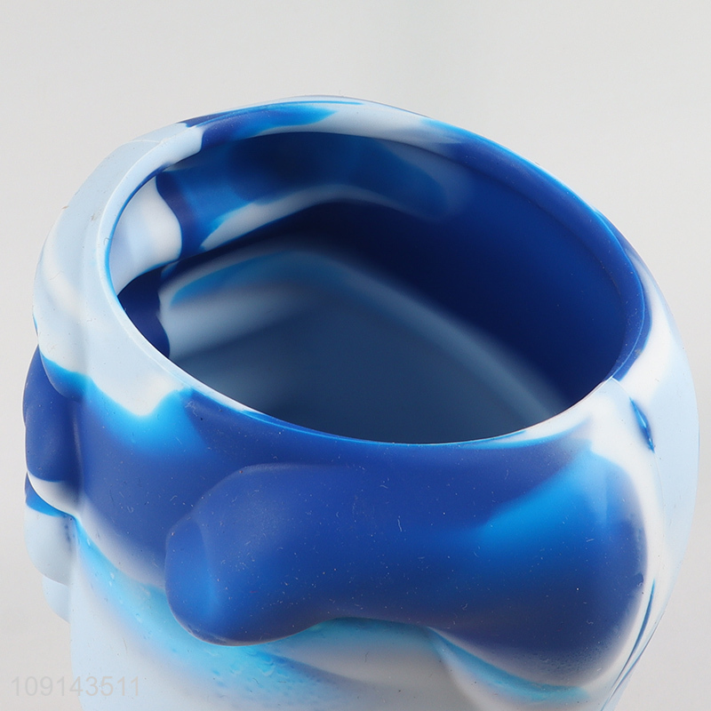 Good selling multicolor unbreakable silicone 350ml water cup