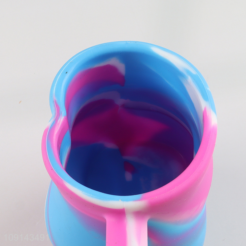 Top sale 360ml silicone body shape unbreakable water cup with handle