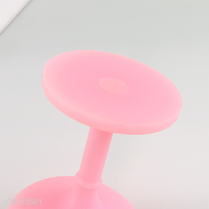 New arrival pink silicone cup goblet cup wine glasses champagne glasses