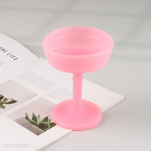 New arrival pink silicone cup goblet cup wine glasses champagne glasses