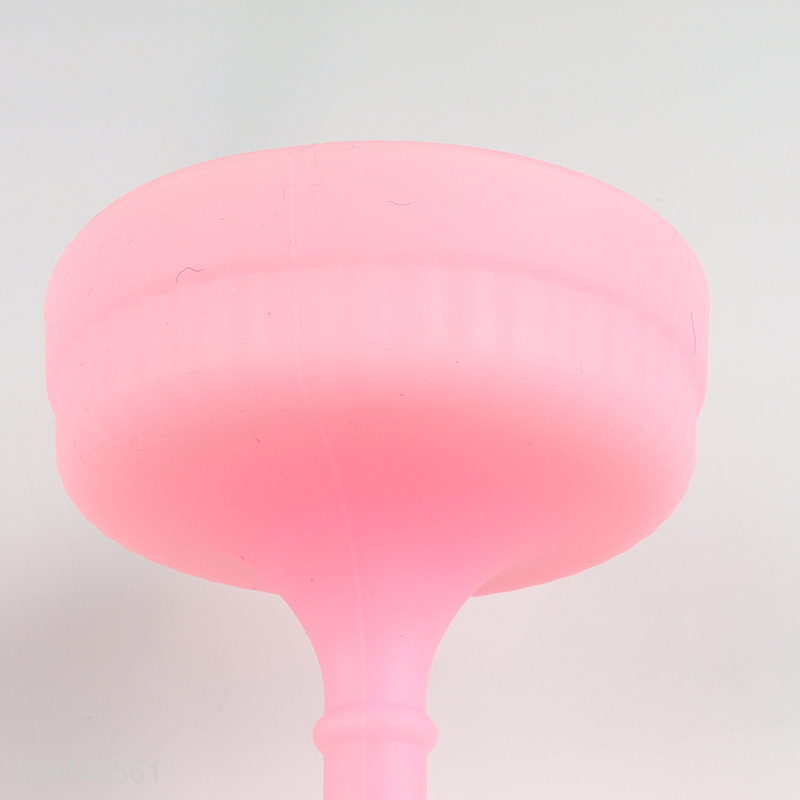 New arrival pink silicone cup goblet cup wine glasses champagne glasses