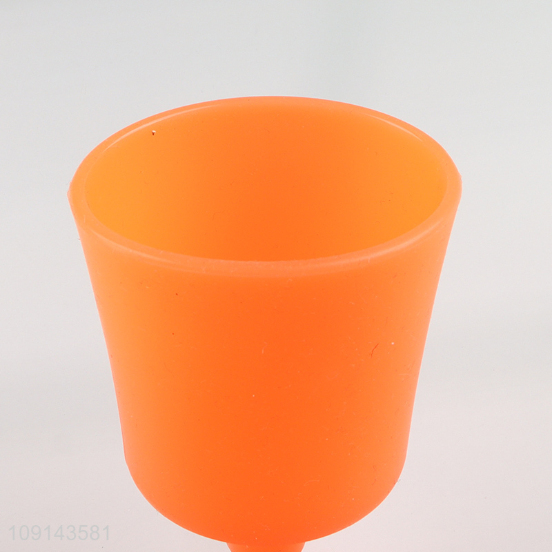 Hot selling 230ml unbreakable silicone goblet cup wine glasses champagne glasses