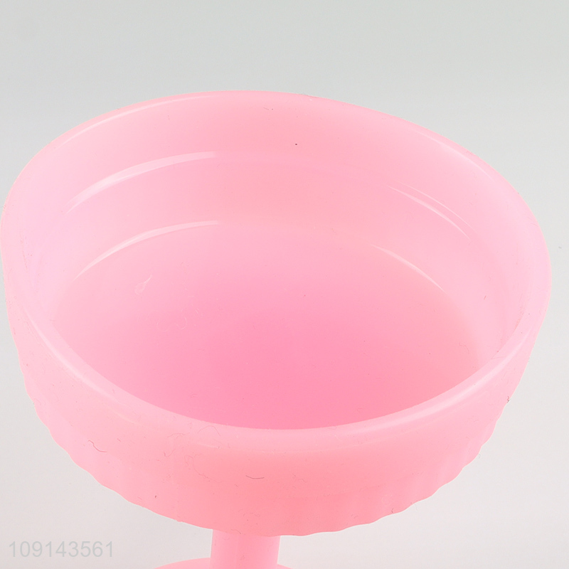 New arrival pink silicone cup goblet cup wine glasses champagne glasses