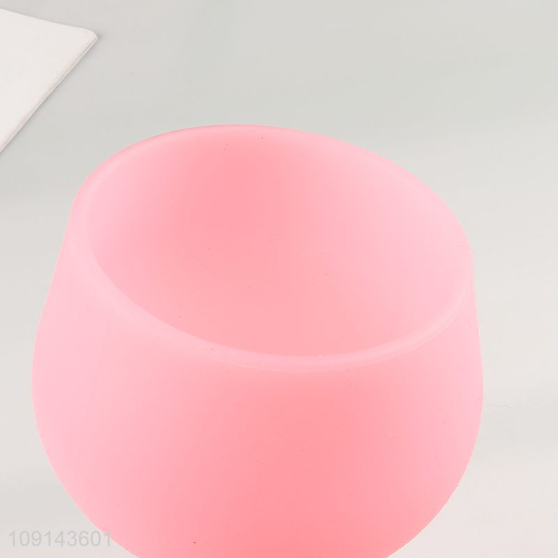 High quality unbreakable silicone 650ml goblet cup wine glasses for sale