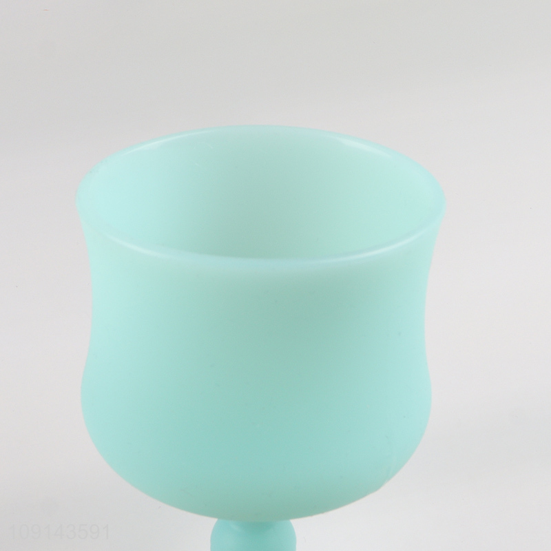 Best sale 230ml silicone goblet cup wine glasses champagne glasses wholesale