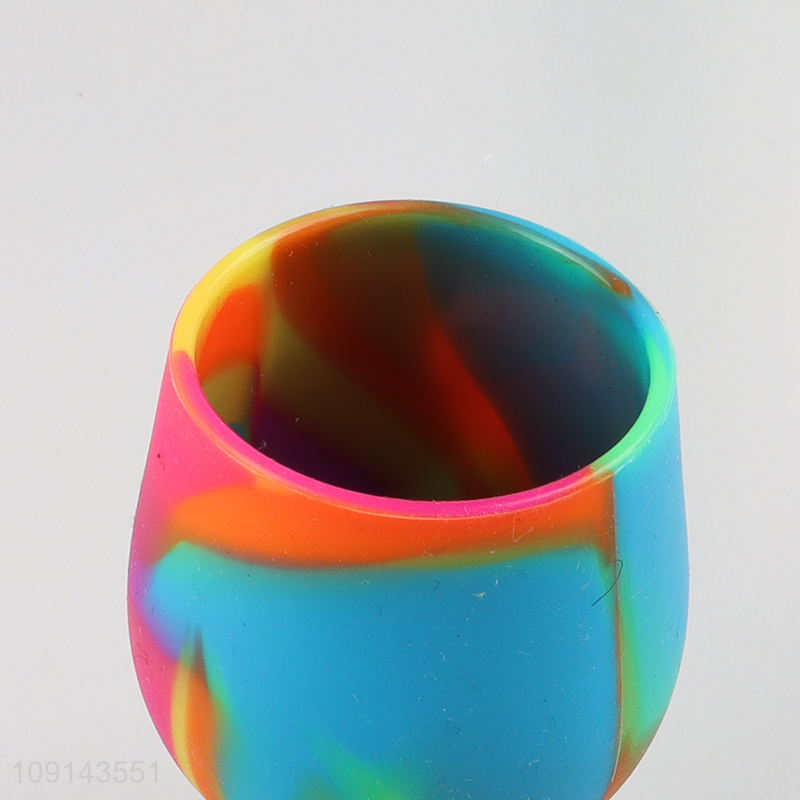 Top quality colorful 50ml silicone cup goblet cup for sale