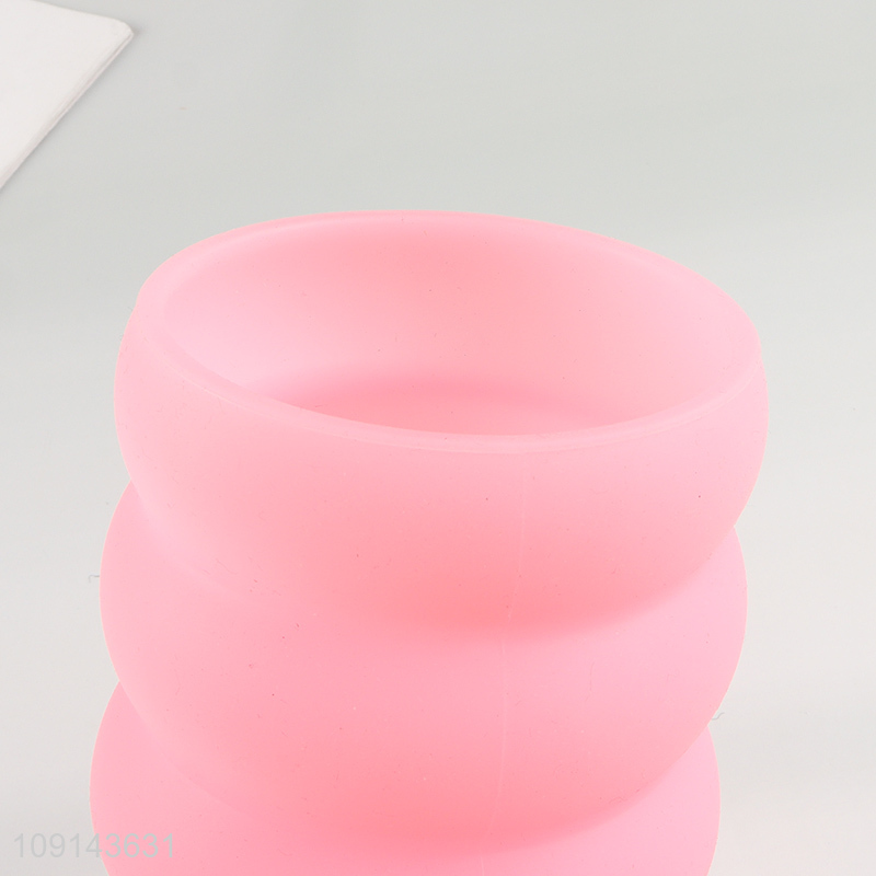 China supplier 600ml silicone champagne glasses wine glasses goblet cup