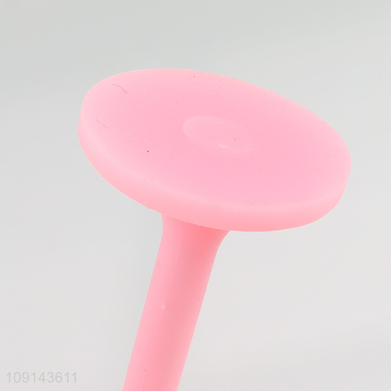 Factory wholesale pink 180ml silicone goblet cup champagne glasses