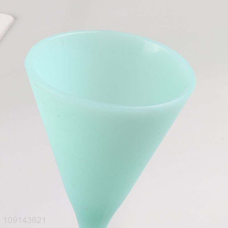 Top selling pink 160ml silicone goblet cup wine glasses champagne glasses