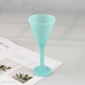 Top selling pink 160ml silicone goblet cup wine glasses champagne glasses