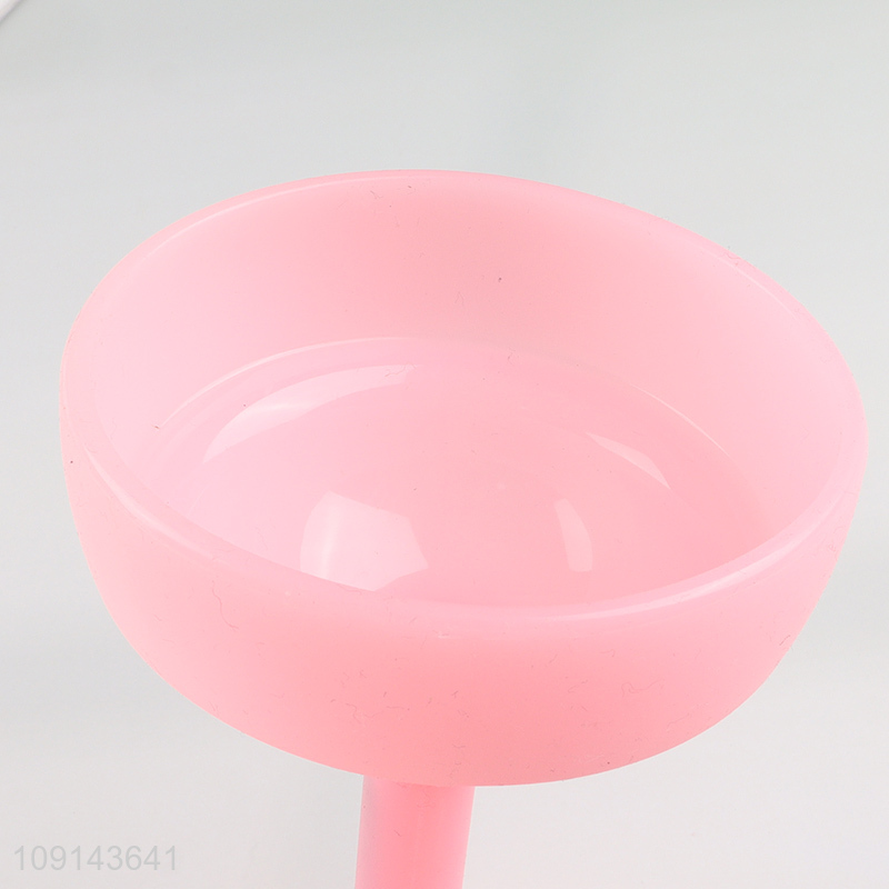 Factory price unbreakable silicone pink goblet cup wine glasses for sale