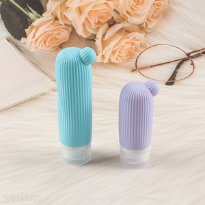 Yiwu market portable travel silicone bottle 60ml lotion bottle