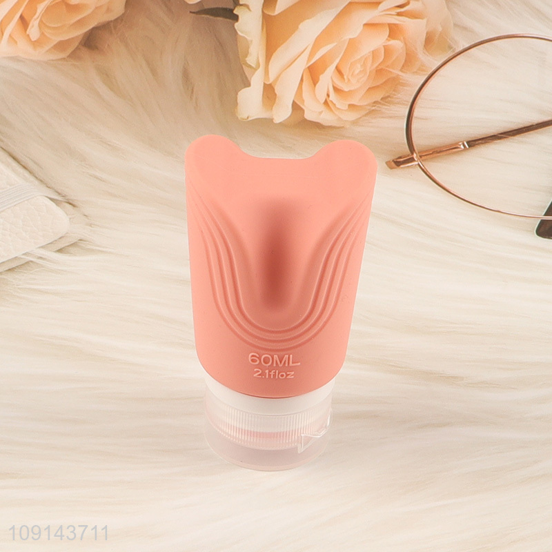 China factory portable travel bottle silicone lotion squeeze bottle for sale