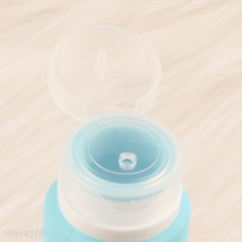 Best selling folding portable silicone empty bottle lotion bottle wholesale