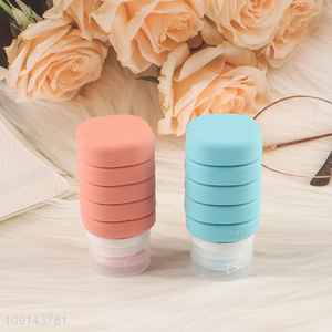 Best selling folding portable silicone empty bottle lotion bottle wholesale