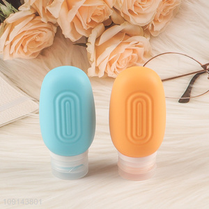 Factory direct sale multicolor silicone travel bottle lotion squeeze bottle