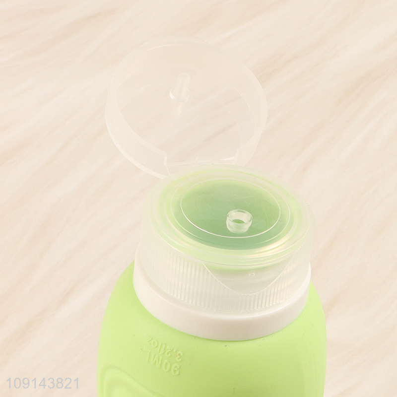 Most popular silicone 90ml travel bottle lotion squeeze bottle for sale