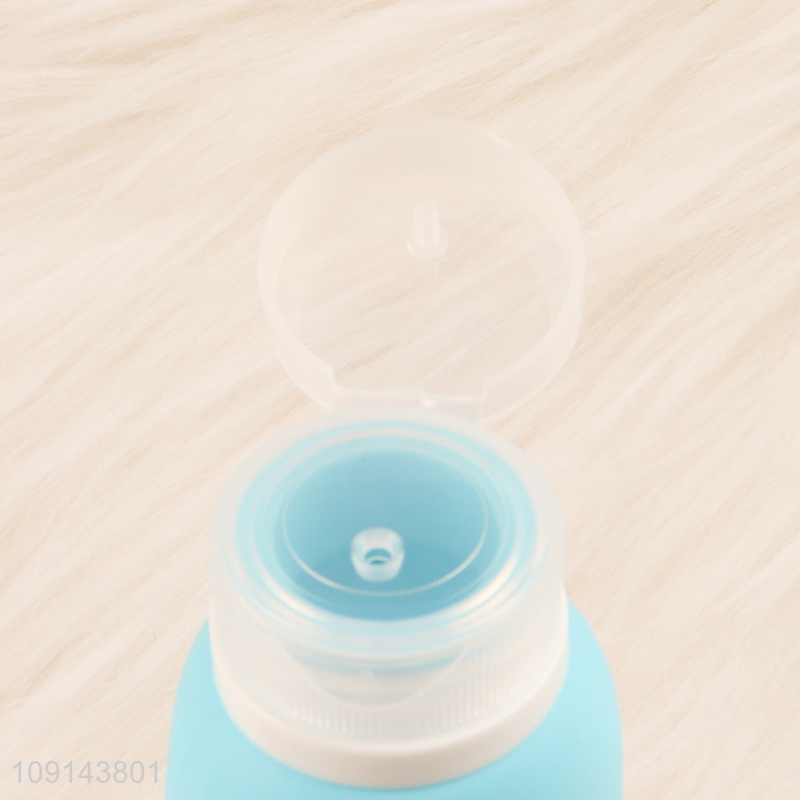 Factory direct sale multicolor silicone travel bottle lotion squeeze bottle