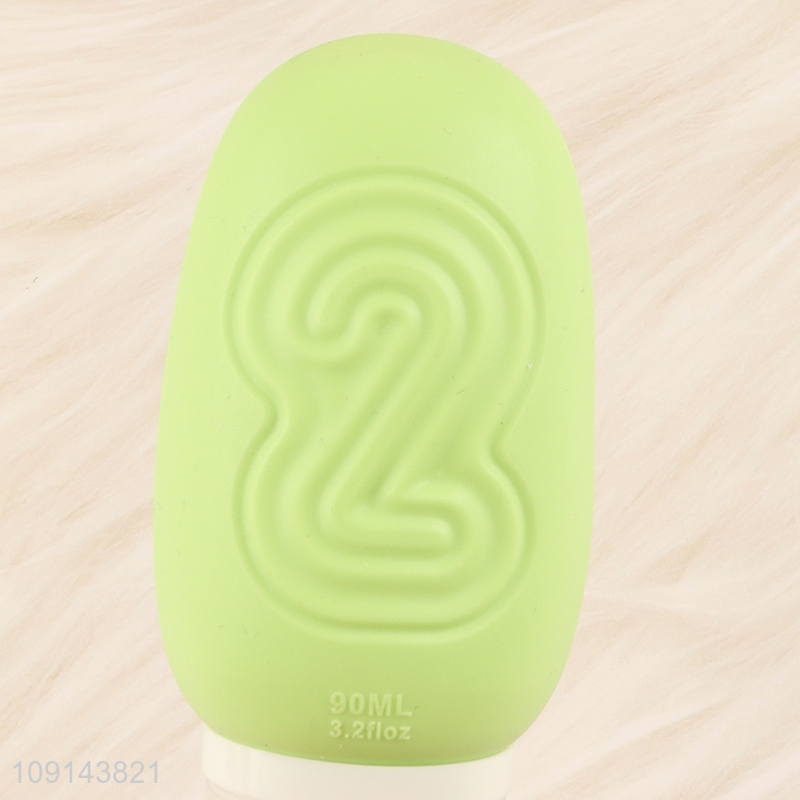 Most popular silicone 90ml travel bottle lotion squeeze bottle for sale