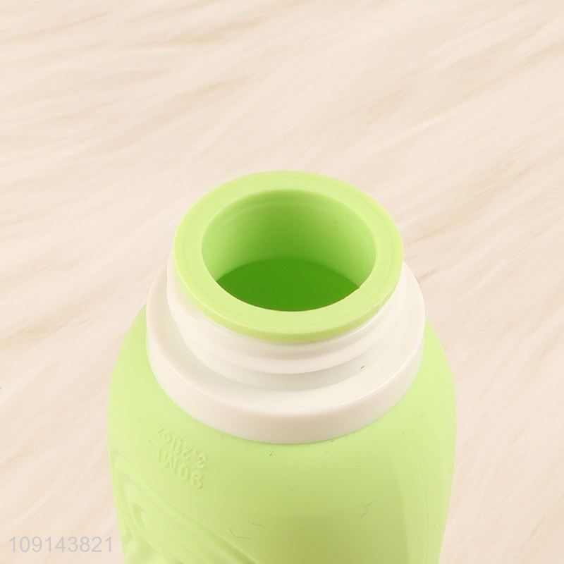 Most popular silicone 90ml travel bottle lotion squeeze bottle for sale