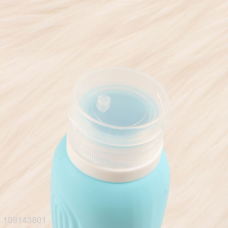 Factory direct sale multicolor silicone travel bottle lotion squeeze bottle